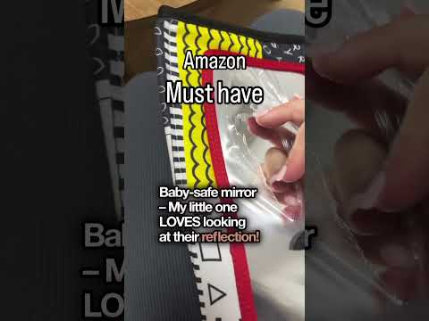 Tummy Time Mirror Every Baby Needs | Montessori Sensory Toy for Newborns | amazon must have